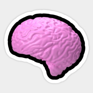 The pink brain Sticker